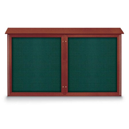 United Visual Products Open Faced Traditional Corkboard, 72x48" UV646A-GOLD-APRICOT